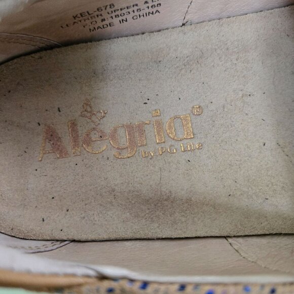 Alegria Keli Ric Rack Tan Professional Clogs Shoes Size 8-8.5 - Picture 7 of 11